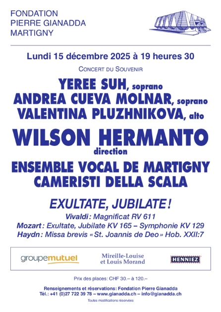 Concert du Souvenir, Fondation Pierre Gianadda